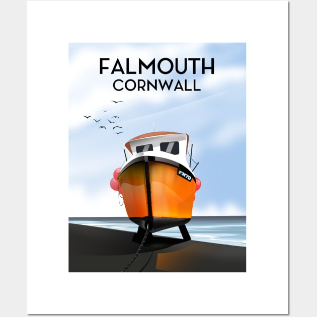 Falmouth Cornwall Wall Art by nickemporium1